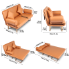 Folding sofa (khaki)