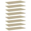 Bookshelf Boards 8 pcs Sonoma Oak 31.5"x11.8"x0.6" Chipboard