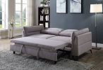 Helaine Sleeper Sofa; Gray Fabric 55560